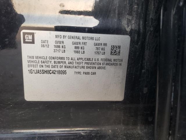 1G1JA5SH8C4218095 - 2012 CHEVROLET SONIC LS 黑色 照片 12