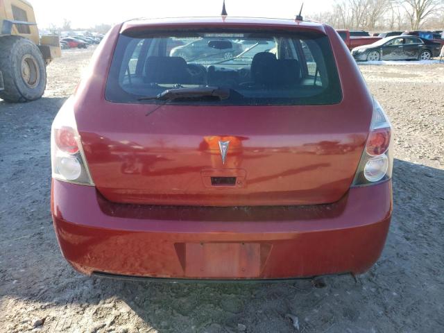 5Y2SP67899Z471494 - 2009 PONTIAC VIBE RED photo 6