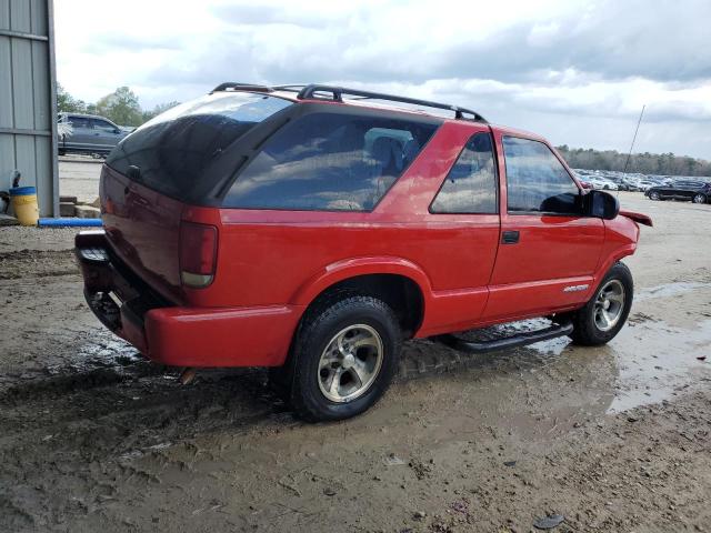 1GNCS18X15K101615 - 2005 CHEVROLET BLAZER RED photo 3