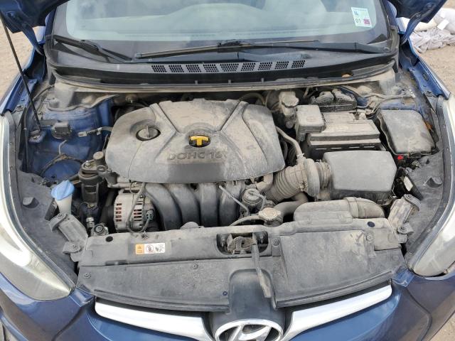 5NPDH4AE1GH715555 - 2016 HYUNDAI ELANTRA SE BLUE photo 11