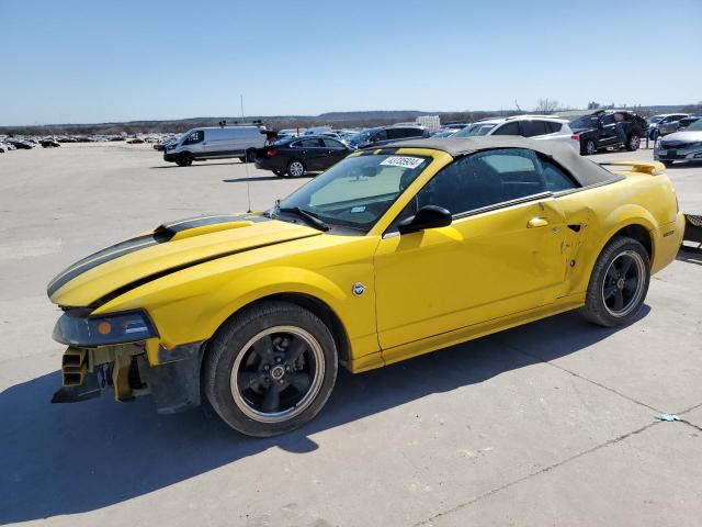 1FAFP44614F209722 - 2004 FORD MUSTANG YELLOW photo 1