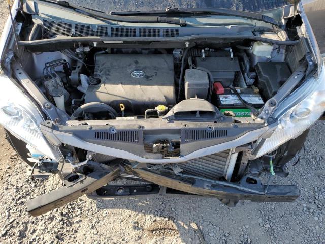 5TDYK3DCXBS085805 - 2011 TOYOTA SIENNA XLE GRAY photo 12