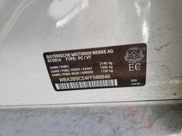 WBA3B9C54FF588846 - 2015 BMW 335 XI TWO TONE photo 12