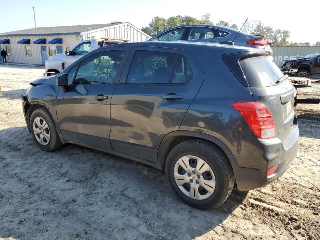 3GNCJKSB1KL153150 - 2019 CHEVROLET TRAX LS GRAY photo 2