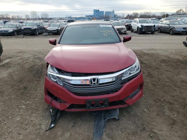 1HGCR2F57GA122703 - 2016 HONDA ACCORD SPORT RED photo 5