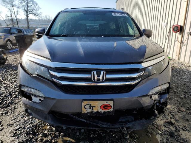 5FNYF5H80HB005379 - 2017 HONDA PILOT EXL GRAY photo 5