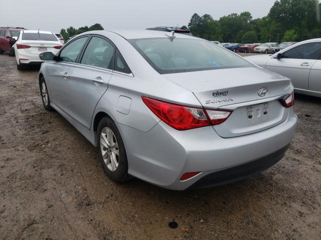 5NPEB4AC5EH842424 - 2014 HYUNDAI SONATA GLS SILVER photo 3