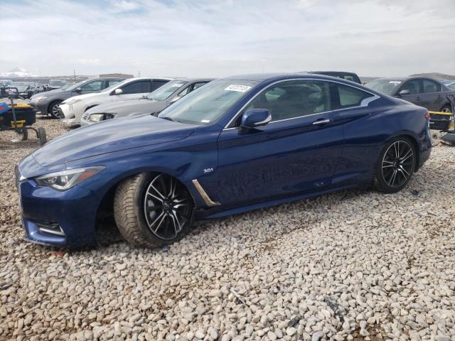 JN1EV7ELXJM390234 - 2018 INFINITI Q60 LUXE 300 BLUE photo 1