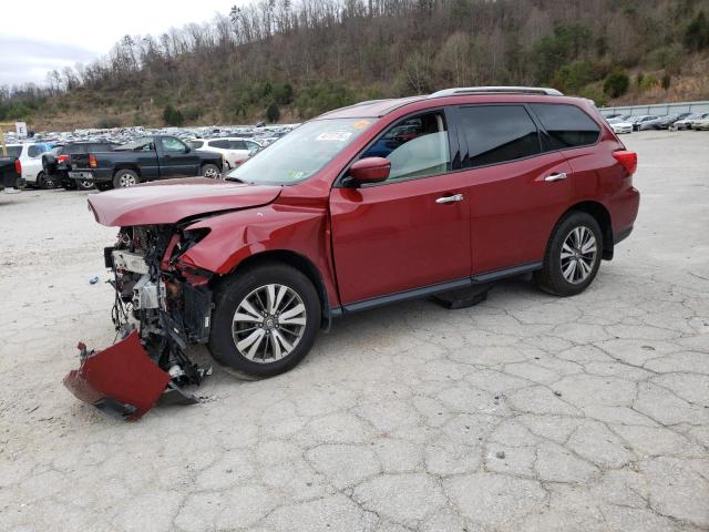 5N1DR2MM0JC650541 - 2018 NISSAN PATHFINDER S MAROON photo 1