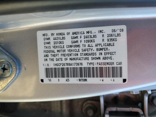 1HGCP26789A173976 - 2009 HONDA ACCORD EX SILVER photo 13