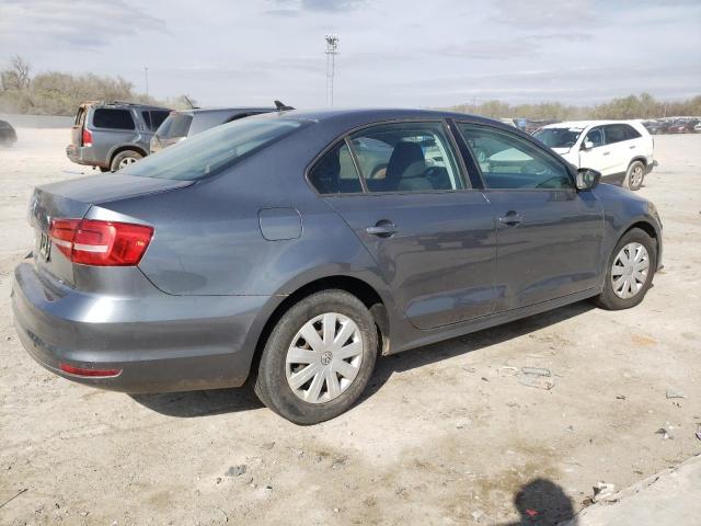 3VW2K7AJ5FM408659 - 2015 VOLKSWAGEN JETTA BASE 灰色 照片 3