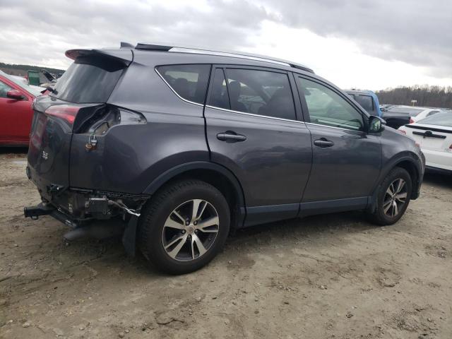 JTMRFREV8HJ140057 - 2017 TOYOTA RAV4 XLE GRAY photo 3