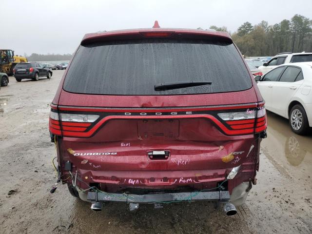 1C4RDJDG2KC807193 - 2019 DODGE DURANGO GT RED photo 6