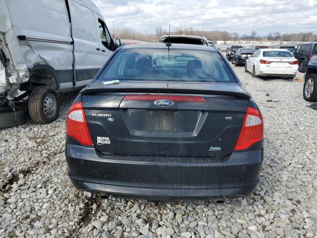 3FAHP0HG7AR315319 - 2010 FORD FUSION SE BLACK photo 6