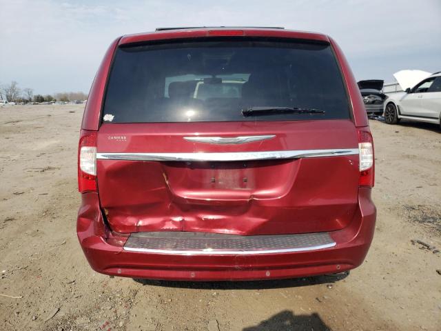 2C4RC1CG9DR607197 - 2013 CHRYSLER TOWN & COU TOURING L RED photo 6