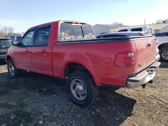 1FTRW08L13KB47411 - 2003 FORD F150 SUPERCREW RED photo 2