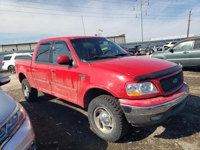 1FTRW08L13KB47411 - 2003 FORD F150 SUPERCREW RED photo 4