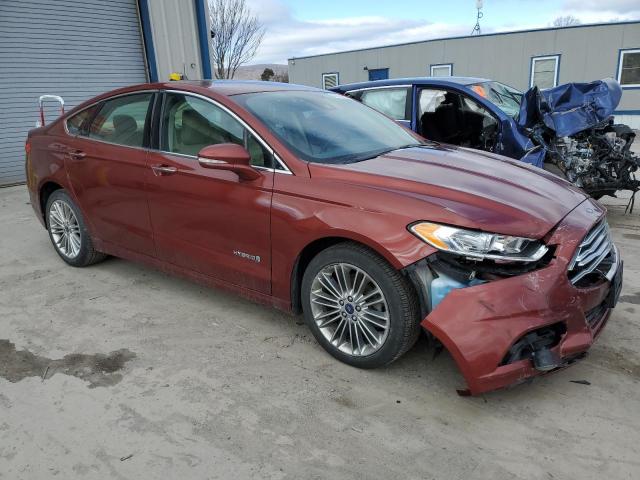 3FA6P0LU3ER365855 - 2014 FORD FUSION SE HYBRID ORANGE photo 4