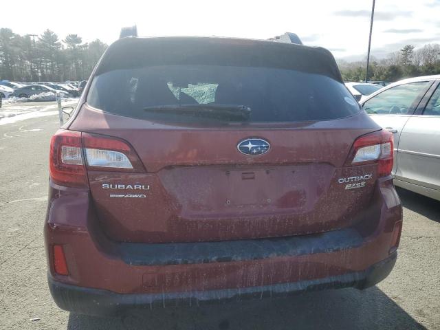 4S4BSANC1F3311029 - 2015 SUBARU OUTBACK 2.5I LIMITED RED photo 6