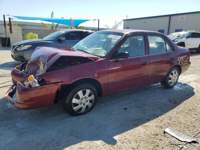 2T1BR12E7YC266338 - 2000 TOYOTA COROLLA VE RED photo 1