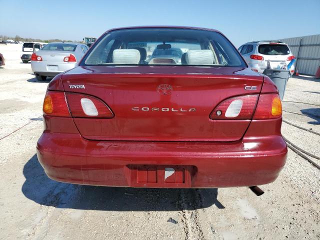 2T1BR12E7YC266338 - 2000 TOYOTA COROLLA VE RED photo 6