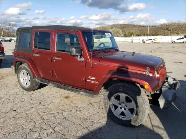 1J4GB59127L176049 - 2007 JEEP WRANGLER SAHARA BURGUNDY photo 4