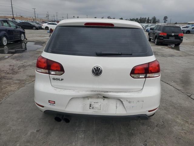 WVWDB7AJ9EW001096 - 2014 VOLKSWAGEN GOLF WHITE photo 6