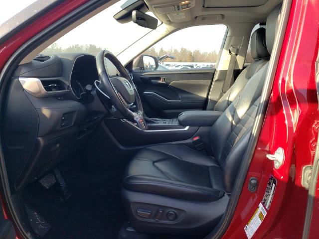 5TDGZRBH7MS058122 - 2021 TOYOTA HIGHLANDER XLE 红色 照片 7