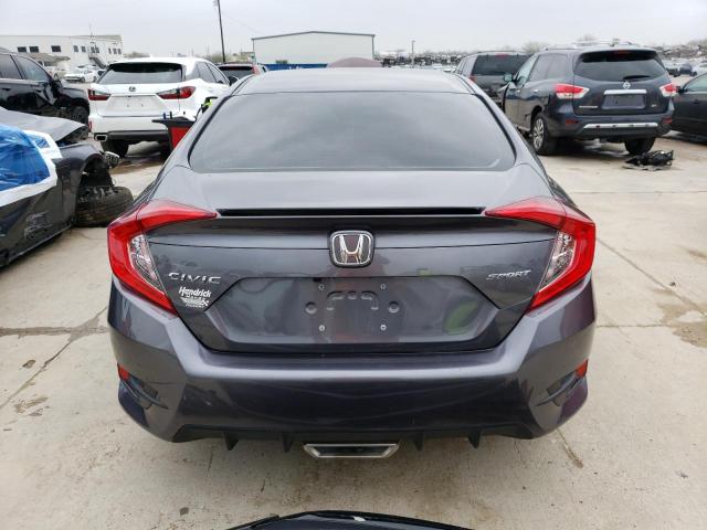 2HGFC2F84MH532851 - 2021 HONDA CIVIC SPORT GRAY photo 6