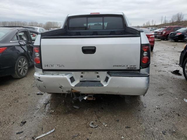 2HJYK16207H548108 - 2007 HONDA RIDGELINE RT SILVER photo 6