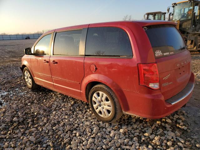 2C4RDGBG3ER366871 - 2014 DODGE GRAND CARA SE RED photo 2