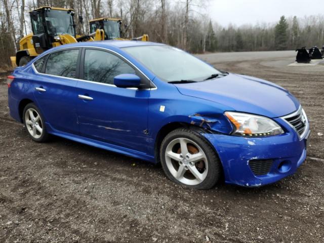 3N1AB7AP1EL650830 - 2014 NISSAN SENTRA S BLUE photo 4