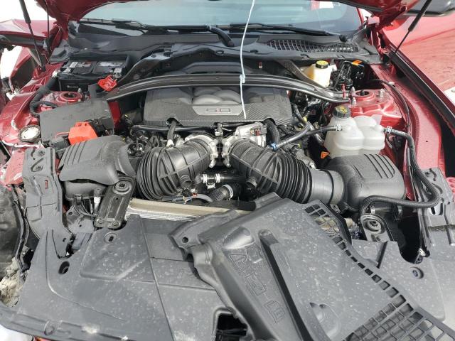 1FA6P8CF9R5410483 - 2024 FORD MUSTANG GT RED photo 11