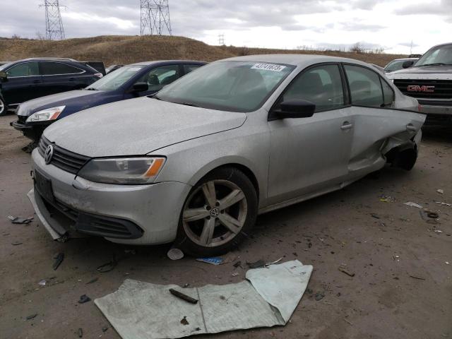 3VW2K7AJ0CM424571 - 2012 VOLKSWAGEN JETTA BASE 银色 照片 1