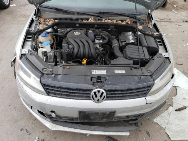 3VW2K7AJ0CM424571 - 2012 VOLKSWAGEN JETTA BASE 银色 照片 11