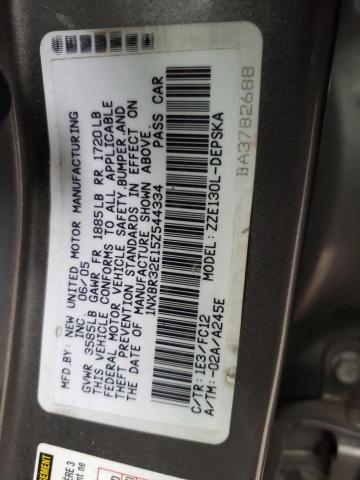 1NXBR32E15Z544334 - 2005 TOYOTA COROLLA CE GRAY photo 12