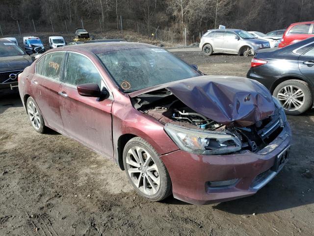 1HGCR2F52FA244609 - 2015 HONDA ACCORD SPORT MAROON photo 4