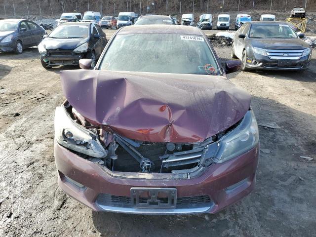 1HGCR2F52FA244609 - 2015 HONDA ACCORD SPORT MAROON photo 5