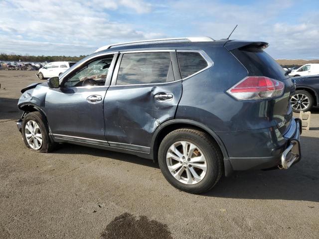 5N1AT2MV9EC858310 - 2014 NISSAN ROGUE S BLUE photo 2