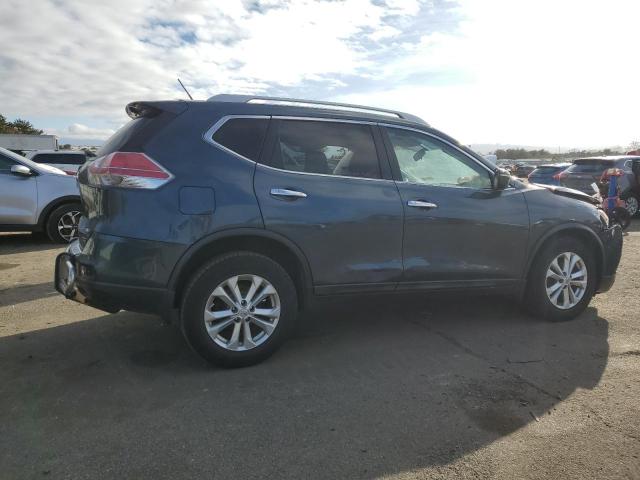 5N1AT2MV9EC858310 - 2014 NISSAN ROGUE S BLUE photo 3