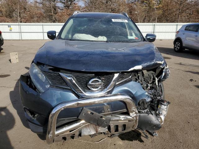 5N1AT2MV9EC858310 - 2014 NISSAN ROGUE S BLUE photo 5