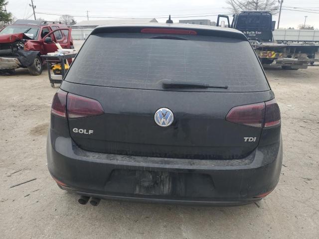 3VW2A7AU3FM040513 - 2015 VOLKSWAGEN GOLF TDI BLACK photo 6