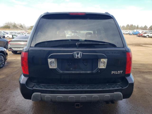 5FNYF18684B009374 - 2004 HONDA PILOT EXL BLACK photo 6