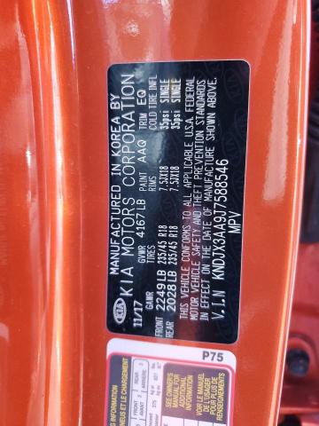 KNDJX3AA9J7588546 - 2018 KIA SOUL ! ORANGE photo 13