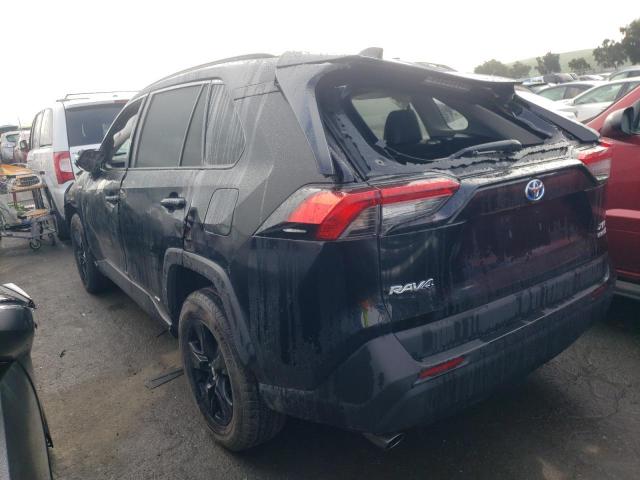 4T3R6RFV4MU009587 - 2021 TOYOTA RAV4 XLE BLACK photo 2