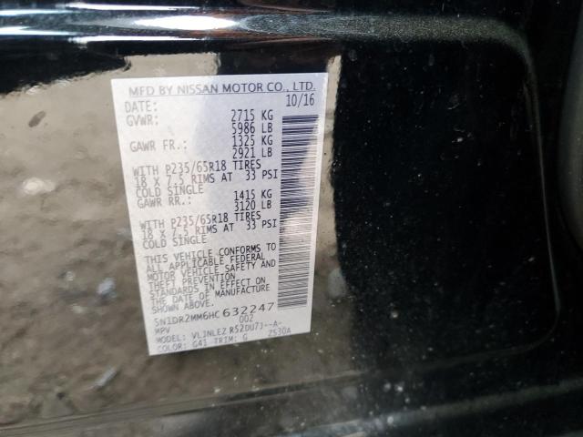 5N1DR2MM6HC632247 - 2017 NISSAN PATHFINDER S 黑色 照片 13