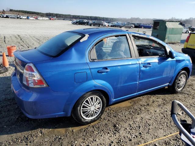 KL1TD5DE5AB135587 - 2010 CHEVROLET AVEO LS BLUE photo 3