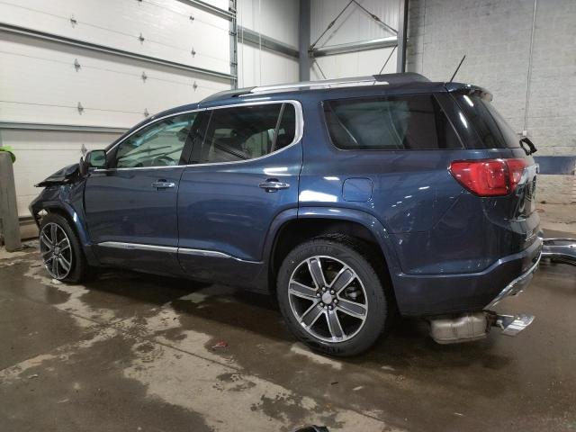 1GKKNXLS5JZ161395 - 2018 GMC ACADIA DENALI BLUE photo 2