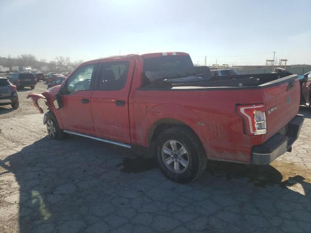 1FTEW1E81GFA78609 - 2016 FORD F150 SUPERCREW RED photo 2