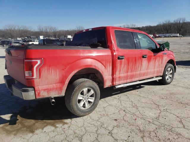 1FTEW1E81GFA78609 - 2016 FORD F150 SUPERCREW RED photo 3